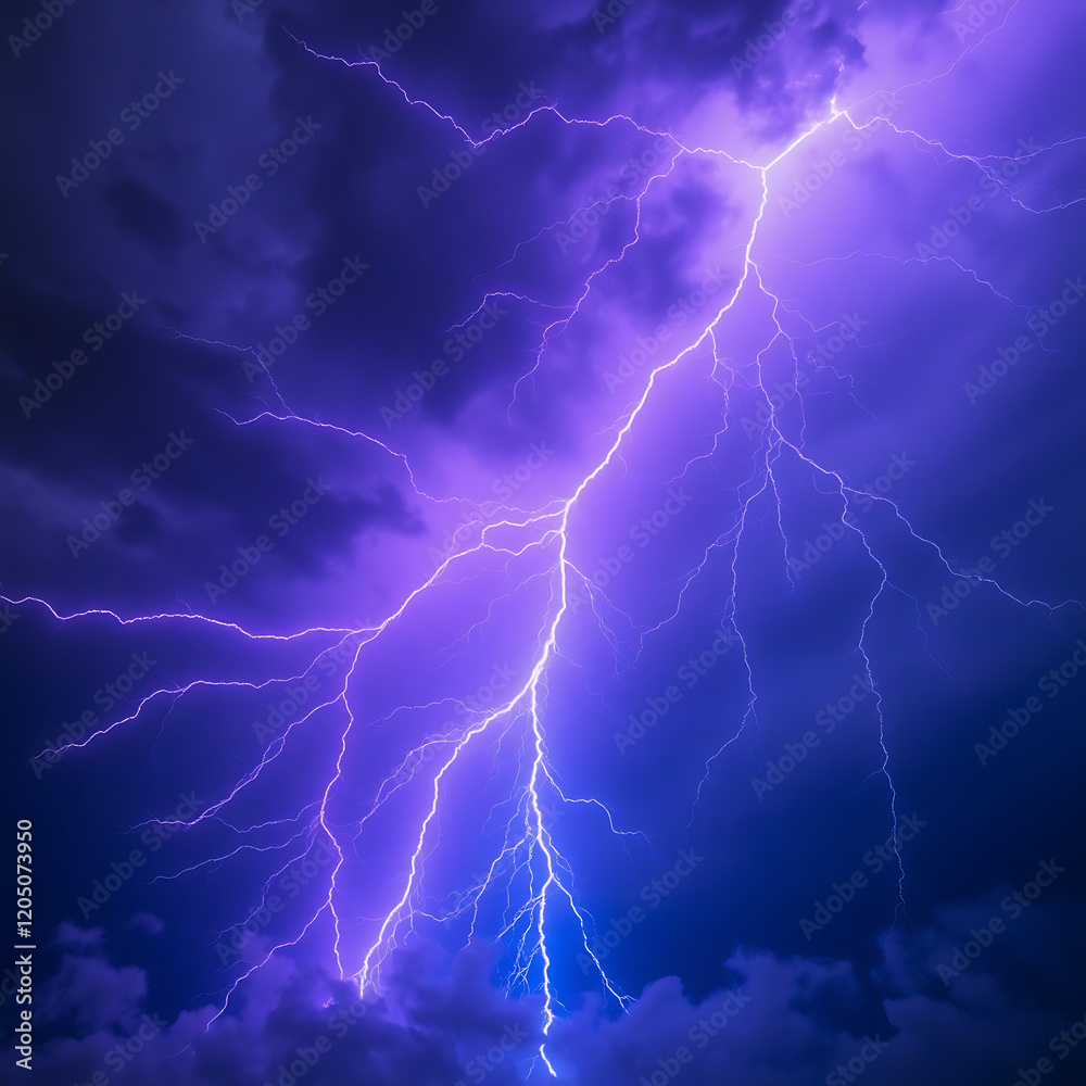 lightning in the night