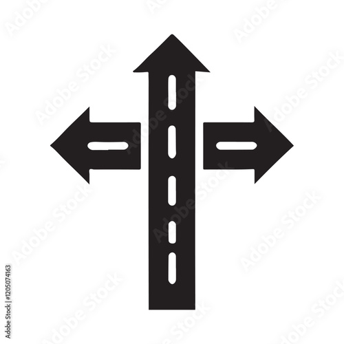 Strategic Crossroads Decision Making Illustration