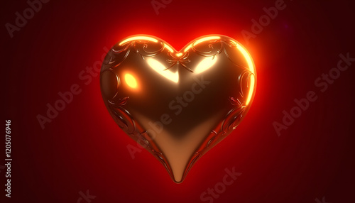 Ornate Golden Heart