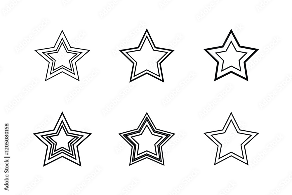 star empty icon line art vector illustration star empty icon line art vector illustration