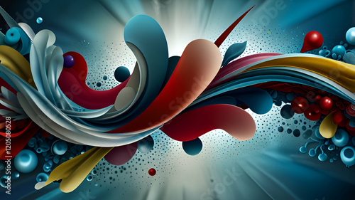 background with a glass
