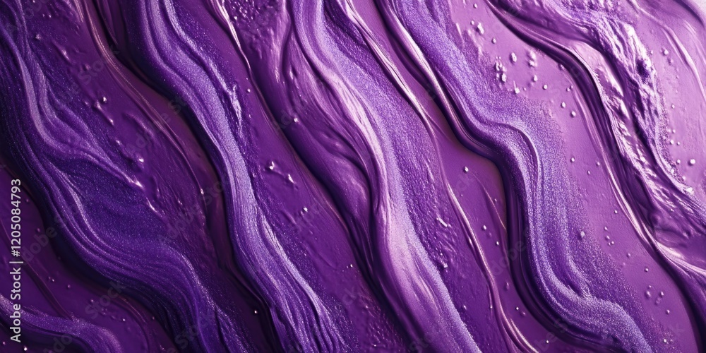 Obraz premium Purple Cake with Icing,