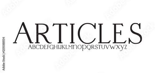 Elegant Fashion and Minimal modern sans serif alphabet font uppercase and number fonts Victorian typeface
