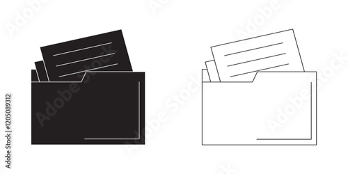 Print set of icon folder computer file colourful document binder data archive, modern simple 3d yellow blue black flat vector symbol for website design logo application ui isolated png dictionary acce