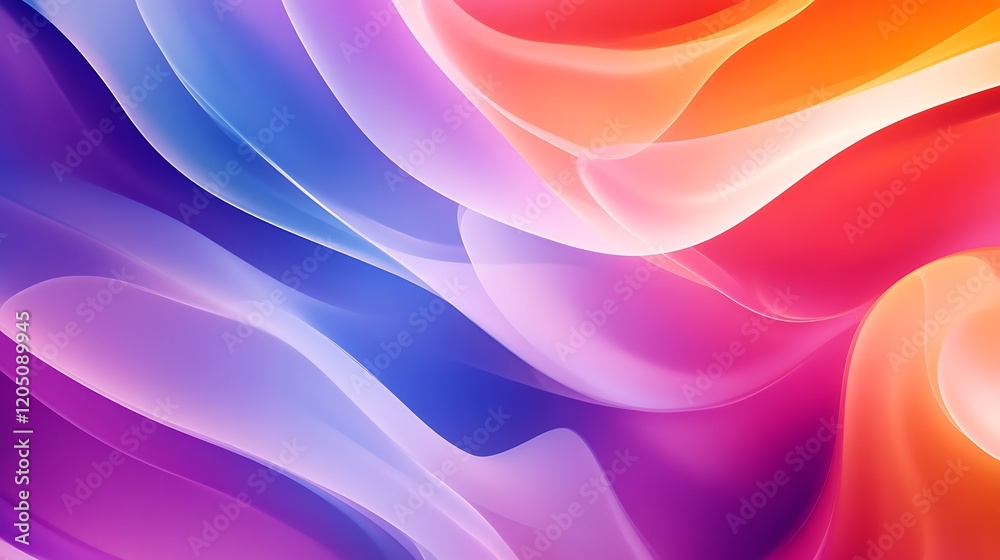 Fototapeta premium Abstract Background with Wavy Lines and Vibrant Colors