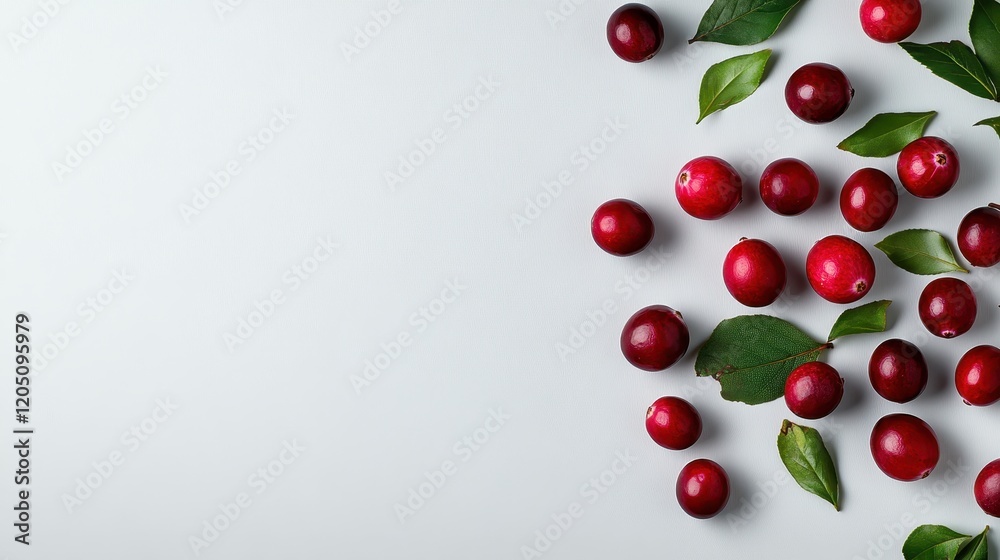 Fresh and Ripe Red Berries with Green Leaves on Light Background Ideal for Healthy Food Concepts, Recipes, and Natural Products Promotion Images Fresh and Ripe Red Berries with Green Leaves on Light Background Ideal for Healthy Food Concepts, Recipes, and Natural Products Promotion Images