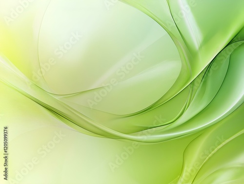 abstract flowing light green silk fabric soft waves elegant texture subtle light