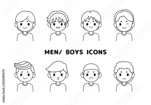 Mens and boys cute ICONS