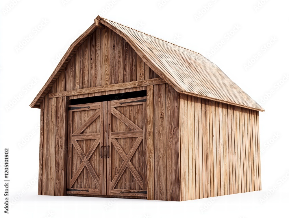 Naklejka premium Rustic Wooden Barn