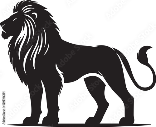 Lion Silhouette Vector Art - Perfect for Designers