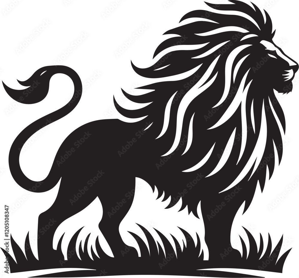 Fototapeta premium Lion Silhouette Vector Art - Perfect for Designers