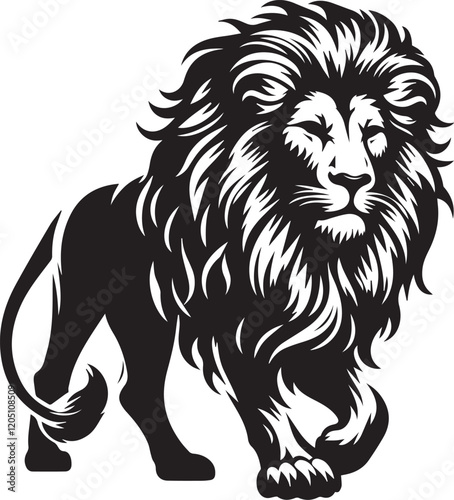 Lion Silhouette Vector Art - Perfect for Designers