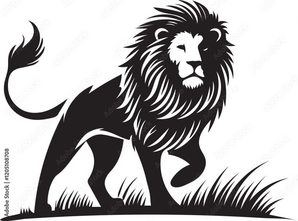 Obraz premium Lion Silhouette Vector Art - Perfect for Designers