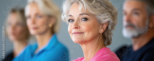 A baby boomer participating in a focus group about the future of social security and pensions