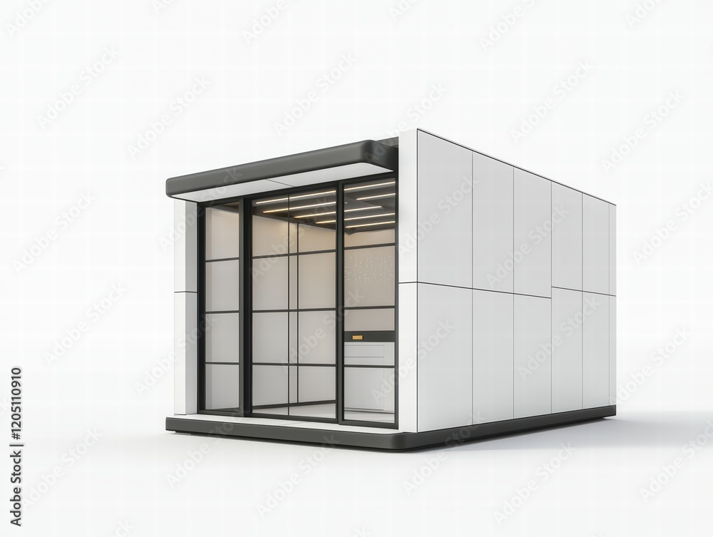 A high-tech storage shed with modular construction A high-tech storage shed with modular construction