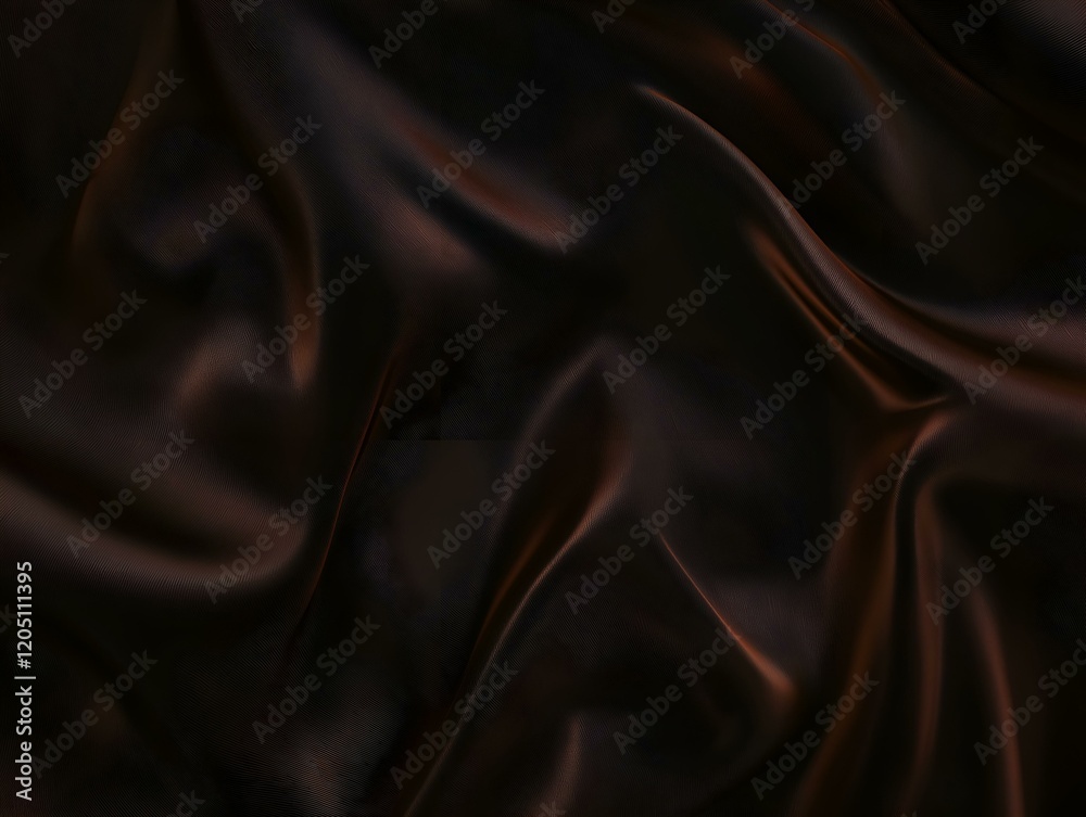 Fototapeta premium dark brown silk fabric texture rich dark brown silk fabric background