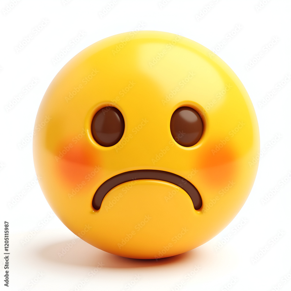 Fototapeta premium Sad Emoji clipart