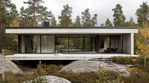 A modern minimalist summer house