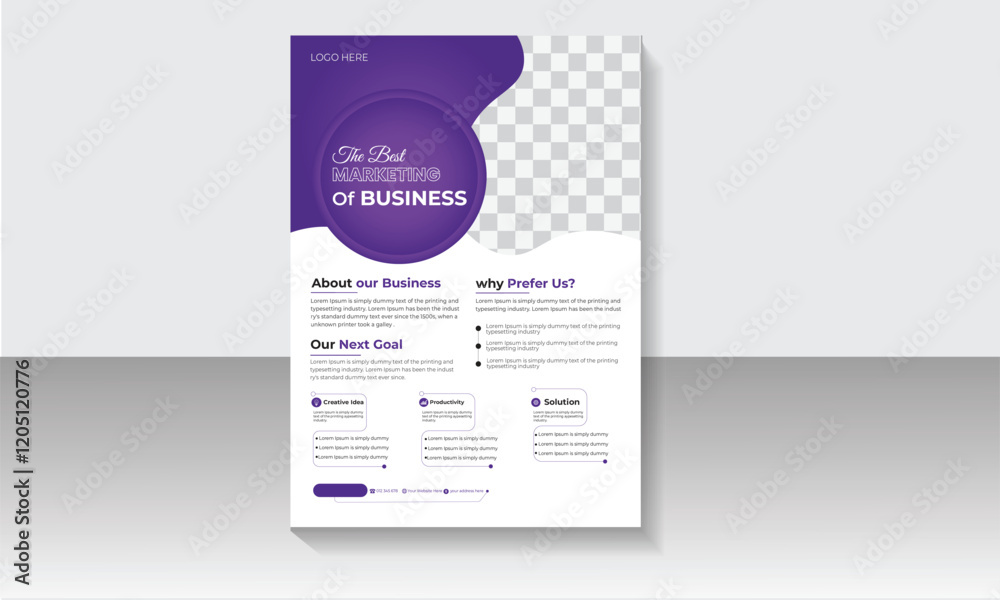 Obraz premium Business flyer template