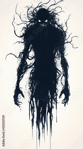 The Shadow Creature: A Dark Fantasy Illustration
