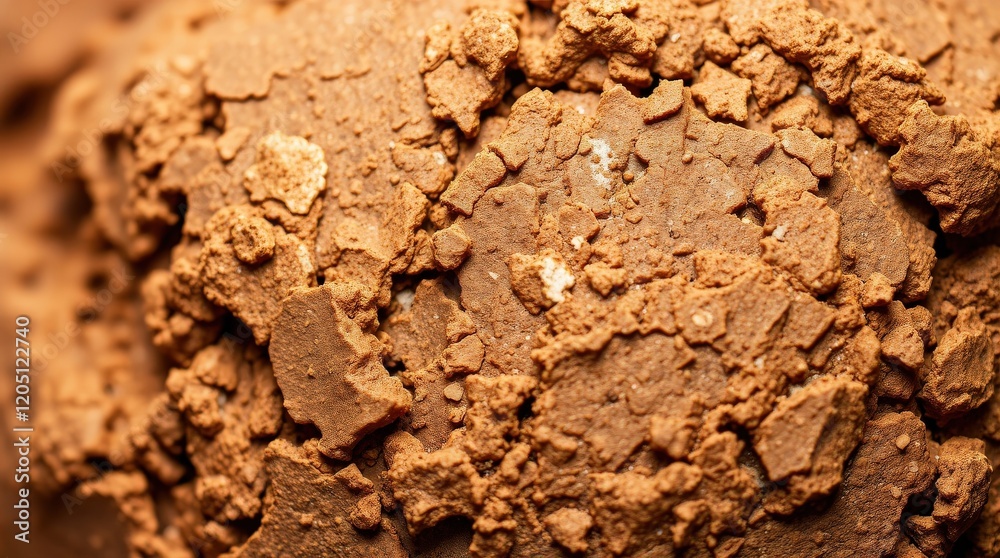 Close-Up of Textured Brown Soil Close-Up of Textured Brown Soil