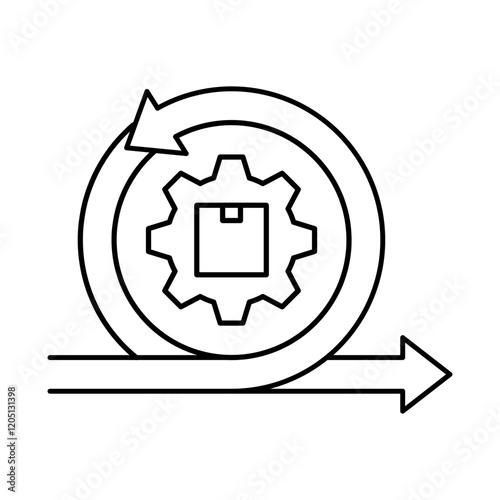 Incremental Delivery – Circular Arrow Representing Stepwise Development