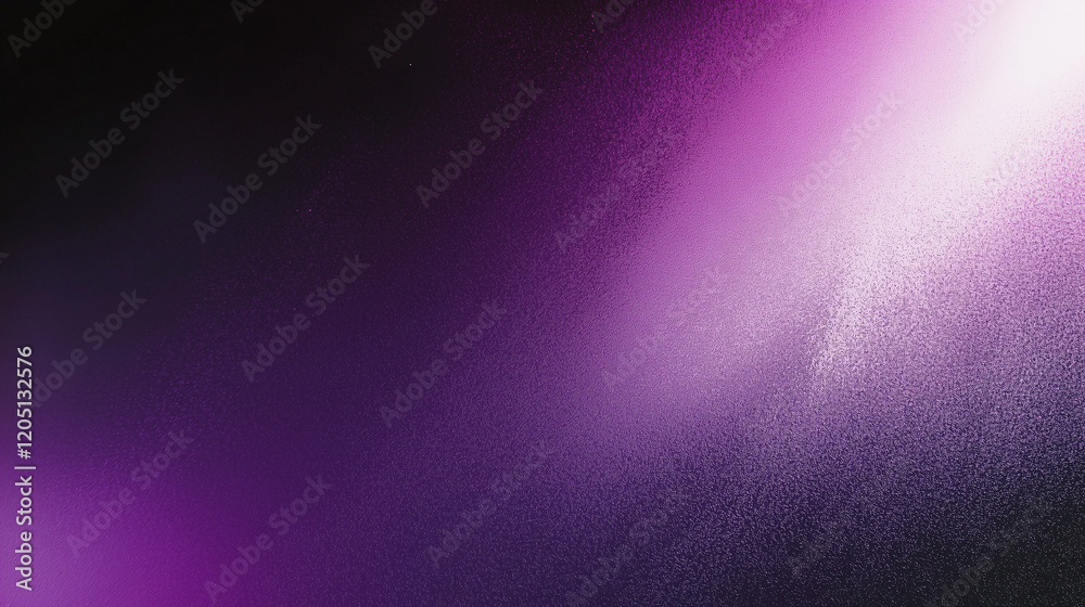 Fototapeta premium Abstract dark purple and black gradient background with grainy texture and blacklight effect. Minimalistic design with ample space for text or product presentation, ideal for dark-themed presentations