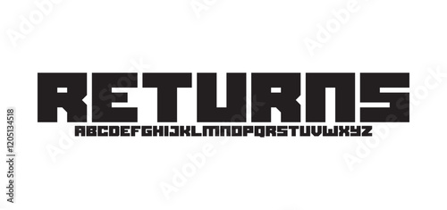 Modern minimal abstract alphabet fonts. Typography technology, electronic, movie, digital, music, future, logo creative font. vector illustration
