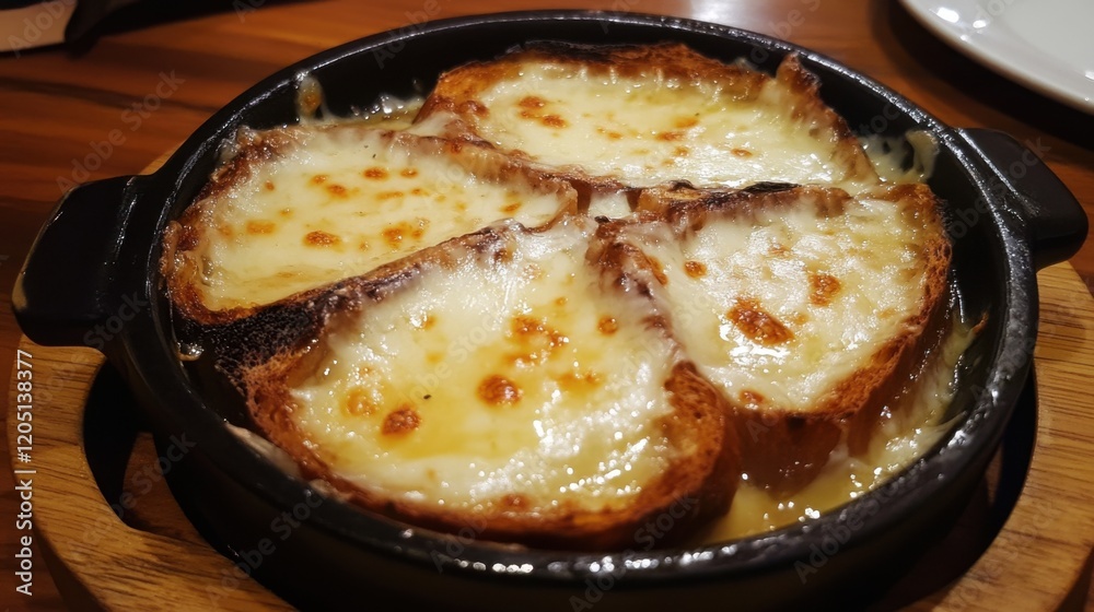 Delicious French Onion Soup with Crispy Cheese Bread Delicious French Onion Soup with Crispy Cheese Bread
