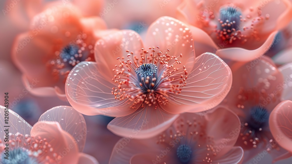 3D_rendering_of_flowers_made_from_delicate_lace 3D_rendering_of_flowers_made_from_delicate_lace