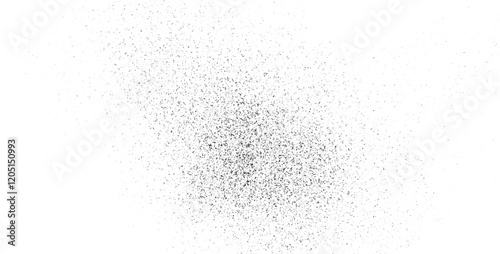 Abstract texture dust particle and dust grain on white background. dirt overlay or screen effect use for grunge and vintage image style. Vector black scratches texture on old damage dirty grainy and s