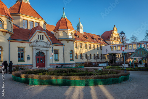 Sopot, Poland - December 25 2024 "Winter walk on pier in Sopot"