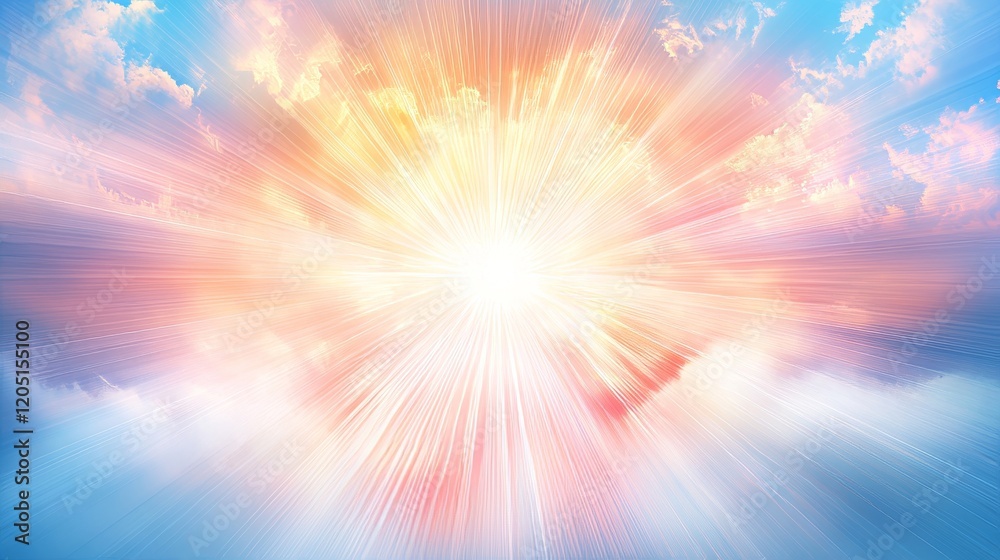 Heavenly Radiance Celestial Burst of Light and Clouds Heavenly Radiance Celestial Burst of Light and Clouds