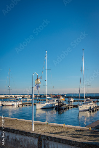 Sopot, Poland - December 25 2024 "Winter walk on pier in Sopot"