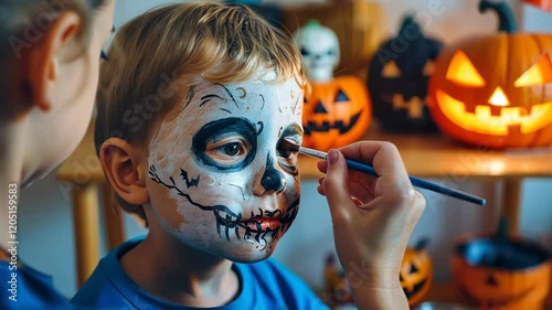 The Halloween Face Painting Moment