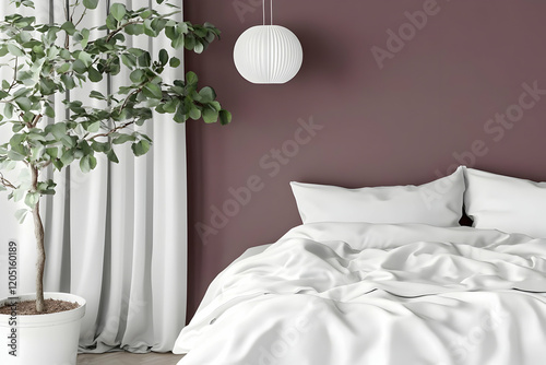 3D Render of a Bedroom Inte...