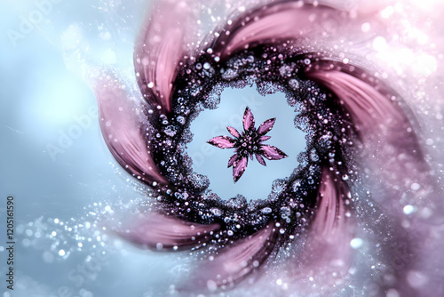 Abstract Floral Swirl Creat...