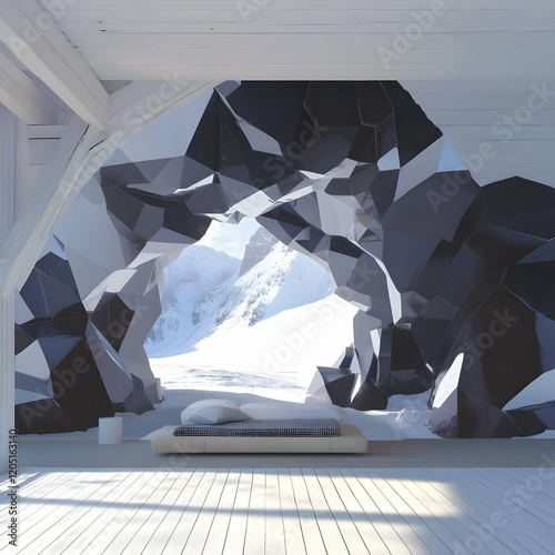 Abstract Crystal Cave Opens...