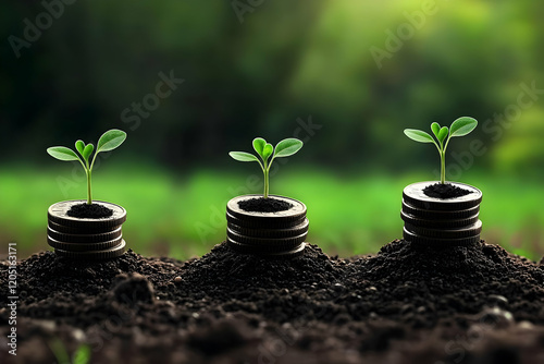 Seedlings Sprout from Stack...