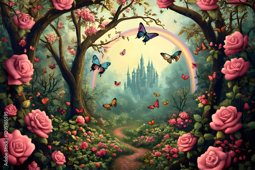 Whimsical Castle Nestled in...