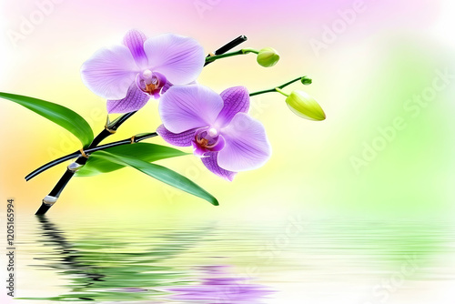 Purple Orchids Bloom Beauti...