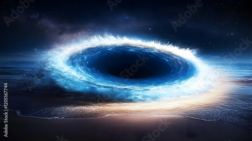 Whirlpool Forms in Ocean Un...