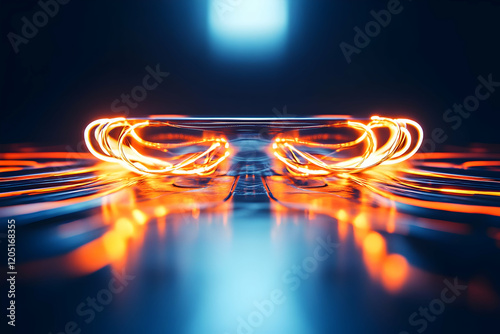 Abstract 3D Render of Glowi...