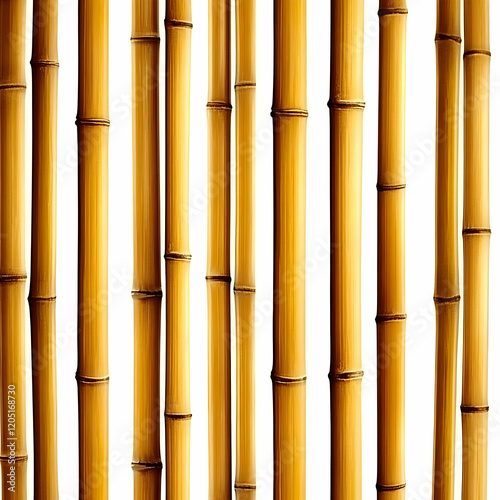 Vertical Bamboo Stalks Crea...