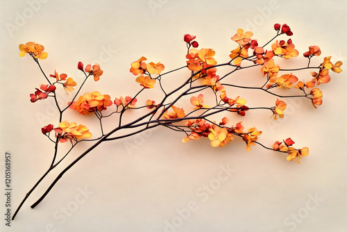 Orange and Red Flowers Bloo...