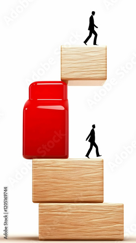 3D Illustration of Business...