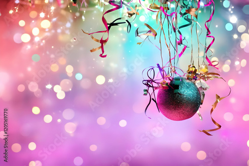 Glittering Ornament Hangs w...