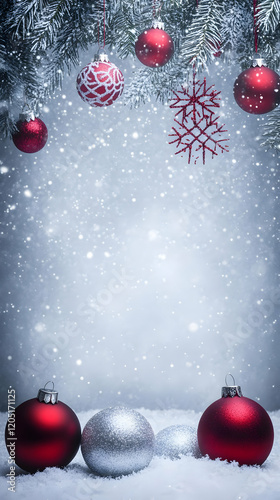 Red and Silver Christmas Or...
