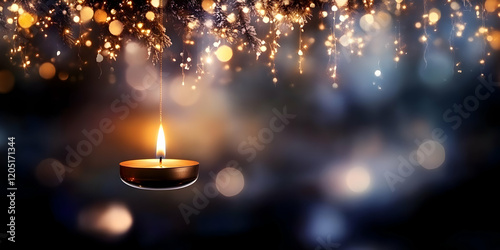 Candlelight illuminates a s...