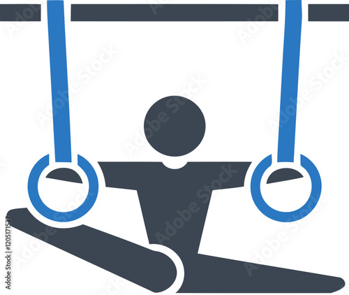 Gymnast on Rings Icon